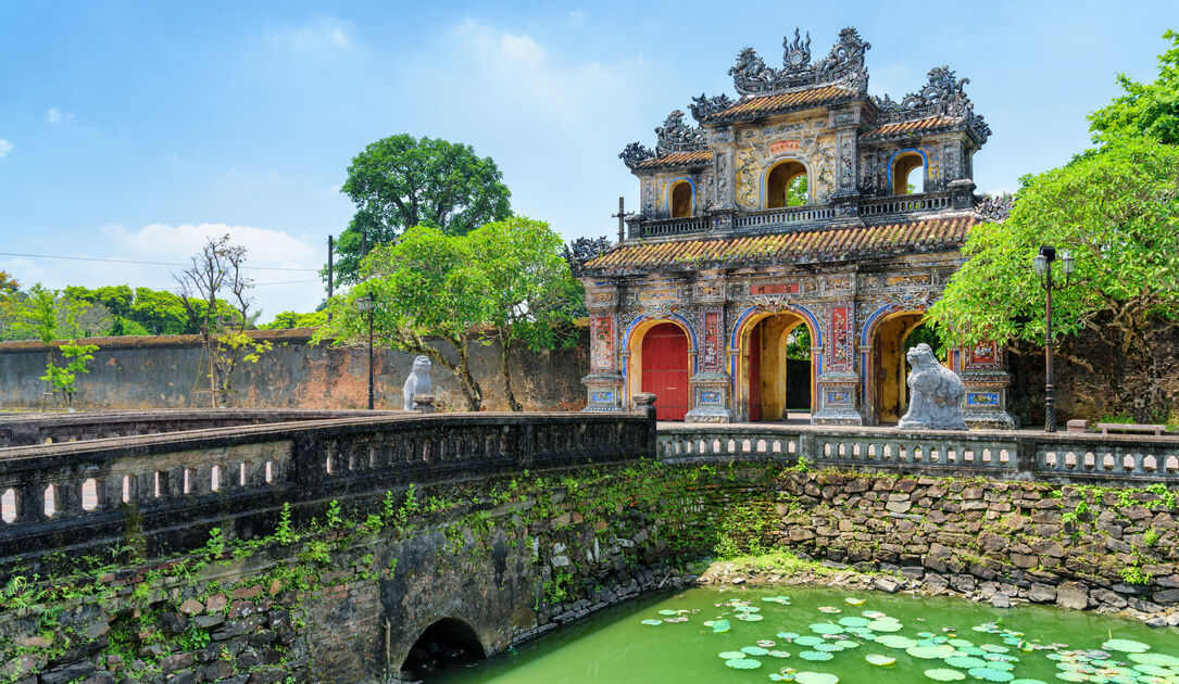 The Imperial City in Hue, Vietnam.