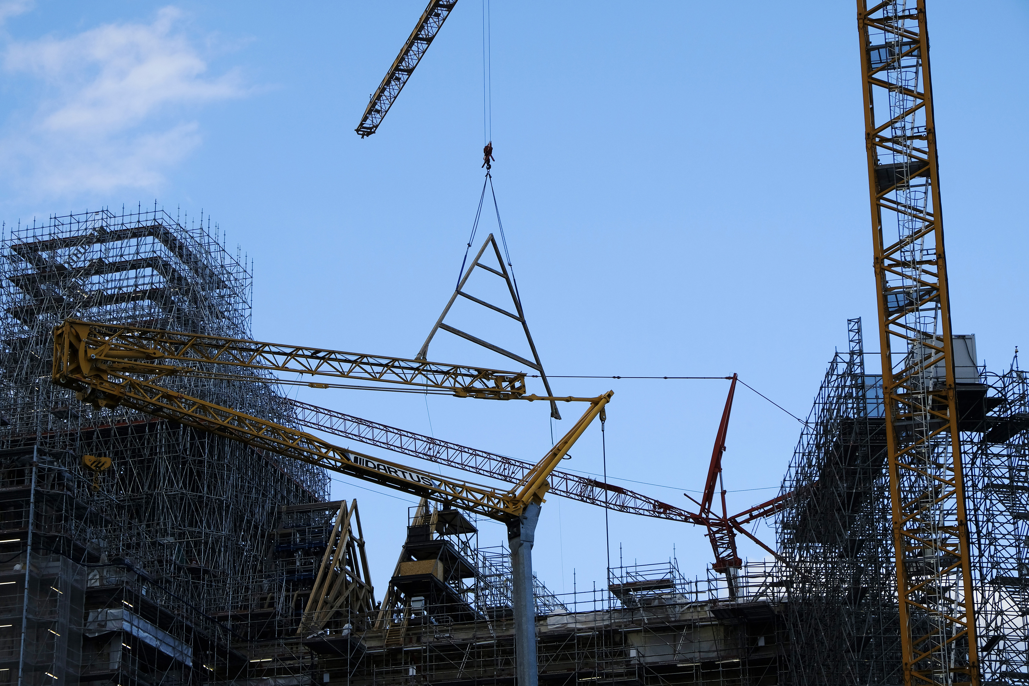 Repairs taking place on the Notre Dame cathedral