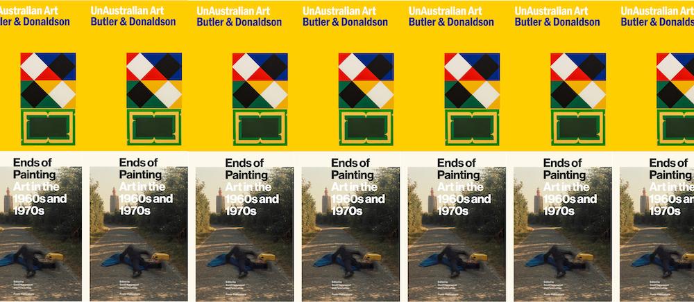 Tiles of book covers for 'UnAustralian Art' and 'Ends of Painting'.